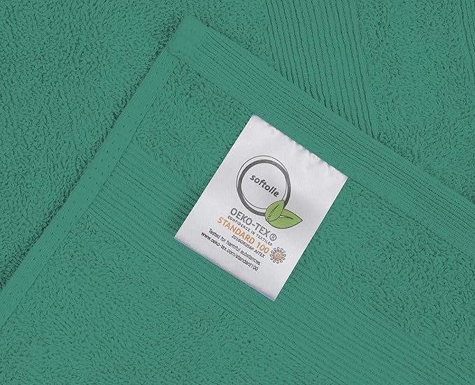 Premium Hand Towels Pack of 6 (16" x 30”) 100% Combed Ring Spun Cotton | Highly Absorbent Hand Towels Set | Ultra Soft for Home, Gym & Spa (Dusty Green)