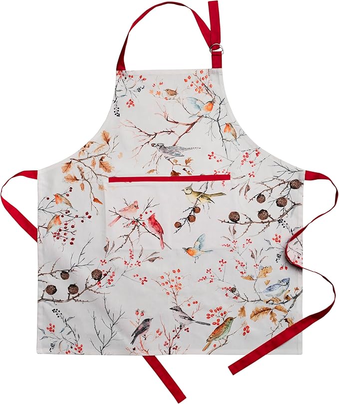 Maison d' Hermine 100% Cotton Apron for women with Pocket Kitchen Chef Apron for Men Cooking Mothers Day Gifts