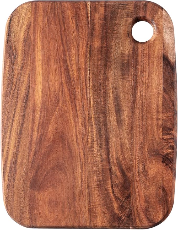 Wood Cutting Boards for Kitchen,JAMES.F Acacia Wooden Heavy Duty Cutting Board, Wooden Chopping Boards Serving Boards with Hang Hole for Meat, Bread or Vegetables (Medium,14.2" x 11" x 0.7")