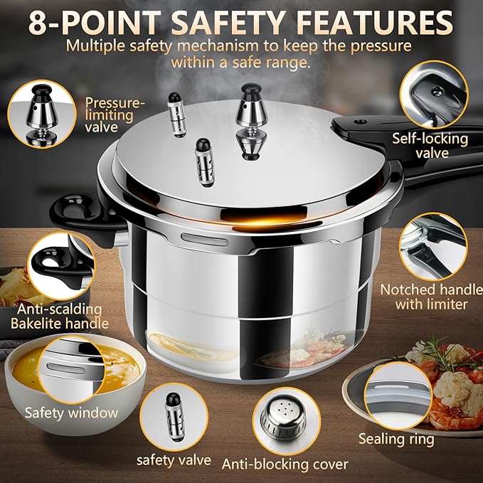 pressure cooker 12 quart, olla de presion,All Stovetops Induction Compatible Thickened mini Pressure Cooker with Spring pressure cooker 12+ quart large ollas de presión para cocinar