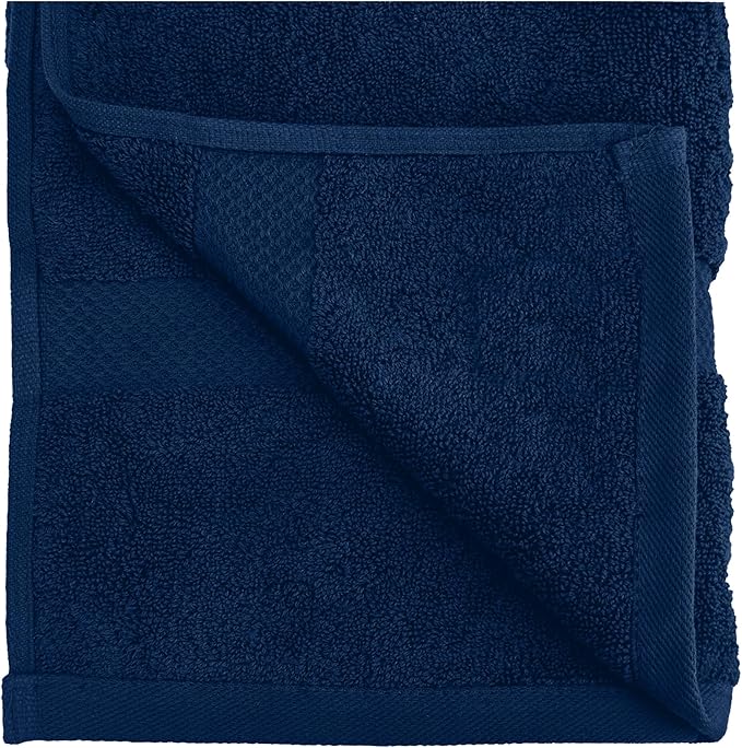 HERCULEAN Premium Bath Towels 24 x 48 Pack of 6 | Quick Dry and Highly Absorbent | 100% Cotton Terry Towels for Bathroom - Perfect for Shower - Pool and Spa - Luxury Soft Towels - Navy