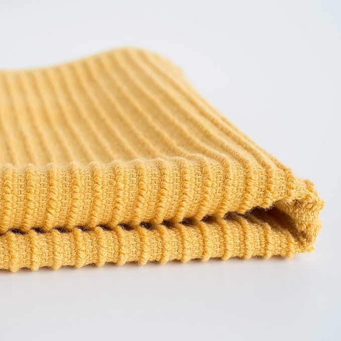 Now Designs Ripple Kitchen Dishcloth Honey 13 x 13in Set of 4