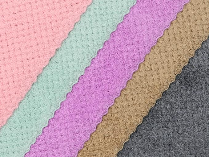 Microfiber Cleaning Cloth Lint Free Cleaning Rags, 10 Pack Fast Drying Dish Rags for Cleaning, Super Absorbent Kitchen Dish Cloths for Wash Dishes,12 in x 12 in, Mix Color