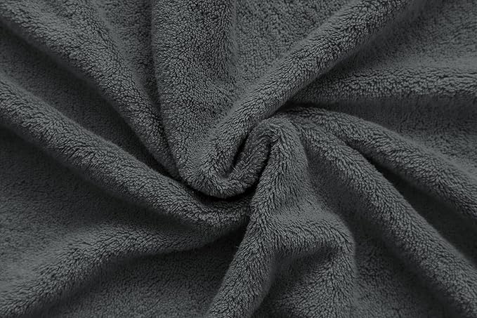 American Veteran Towel, Turkish Bath Towels for Bathroom 4 Pack, 27x54 Extra Large Premium Soft Drying Bathroom Towels, Dark Gray
