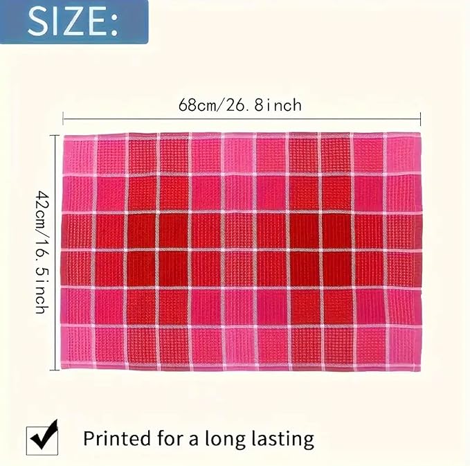 Premium Cotton Tea Towels Set– Super Absorbent, Durable & Soft, Kitchen Tea Towels for Drying, Cleaning, and Baking – Pack of 4, (68cm by 42cm) Eco-Friendly Dish Clothes.