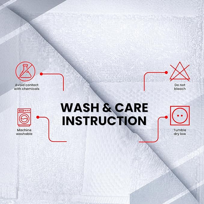 Infinitee Xclusives Luxury Wash Cloths for Showering [13x13] – 100% Cotton Washcloths [Pack of 12], Soft and Absorbent Face Towels for Bathroom Wash Clothes, Gym, and Spa (Brilliant White)