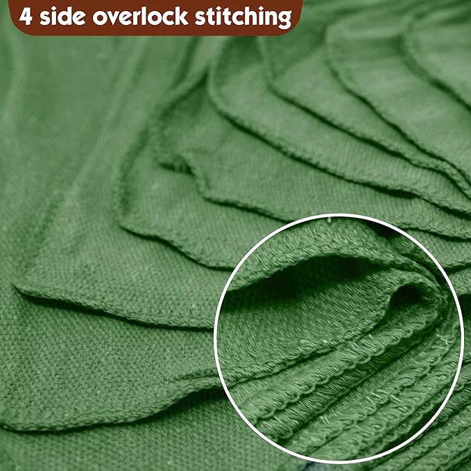 Nabob Wipers Auto Mechanic Shop Towels 100 Pack Bulk Rags 100% Cotton Commercial Grade Shop Rags Size 14"x14" (100 Pack, Green)