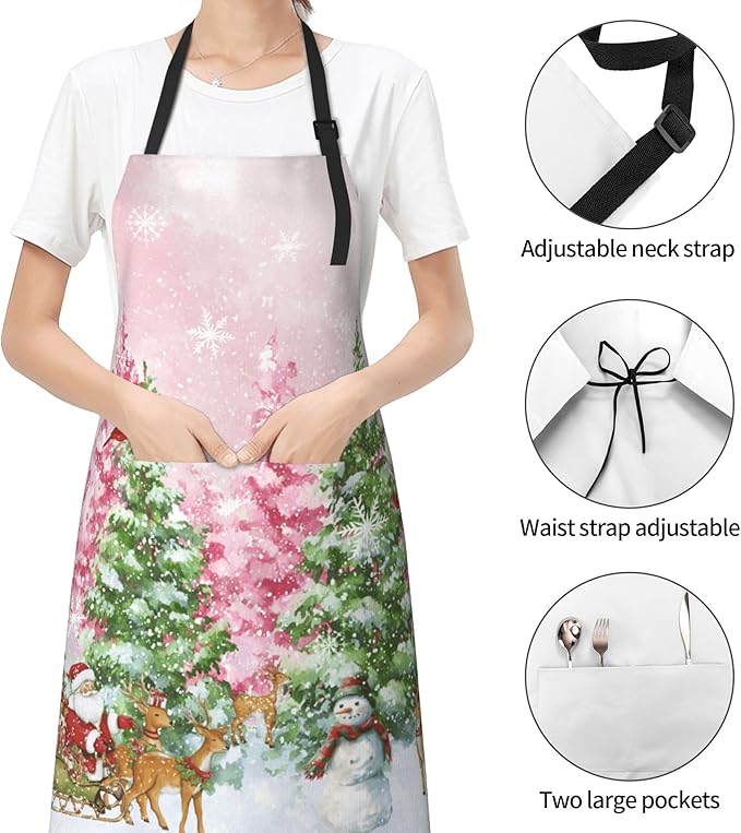 Funny Apron Polyester Grooming Aprons with Pocket for Cooking Kitchen Grilling Adults