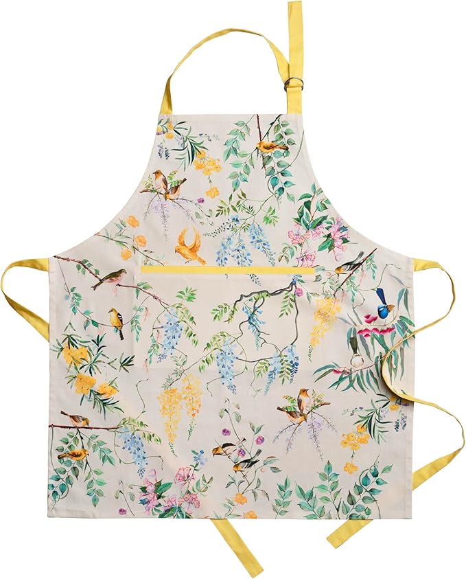 Maison d' Hermine 100% Cotton Apron for women with Pocket Kitchen Chef Apron for Men Cooking Mothers Day Gifts