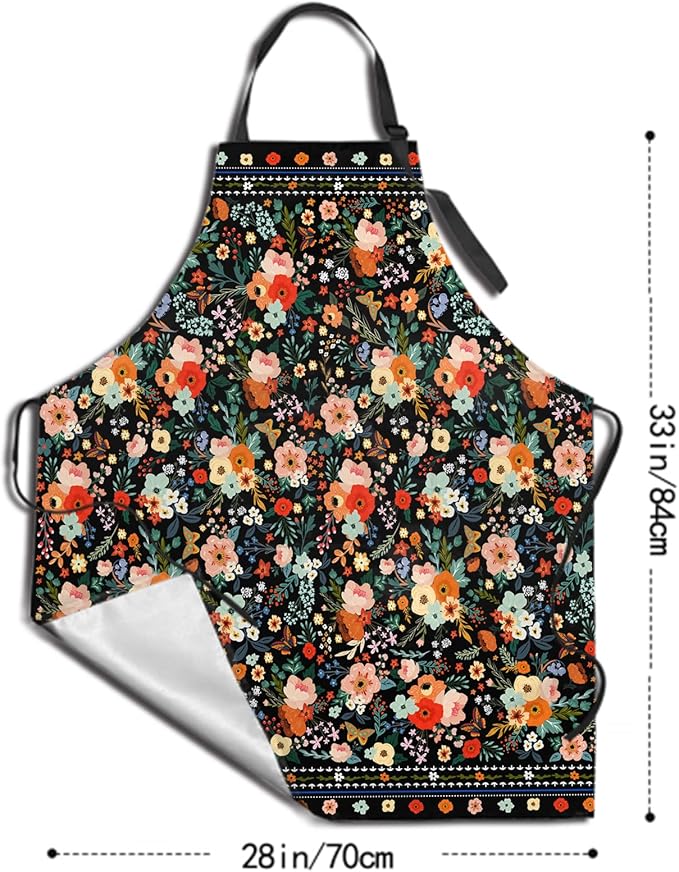 Funny Apron Polyester Grooming Aprons with Pocket for Cooking Kitchen Grilling Adults