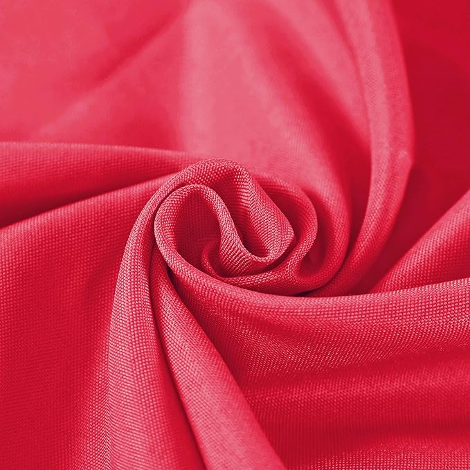 Cloth Napkins 17x17 inch Washable Polyester Dinner Napkins Soft Table Napkins for Wedding Party Dining Banquet(Red,50PCS)