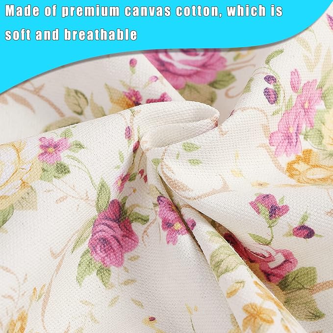 LOLOMLO Oversize Canvas Cotton Apron, Extra Large Aprons with Long Strap, Adjustable Neck Tear Resistant Plus Size aprons