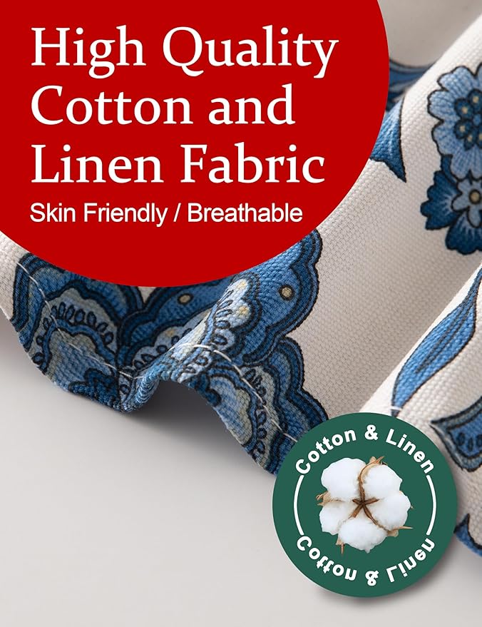 Big Plus Size Aprons for Women with Pockets Cotton Linen Baking Kitchen Cooking