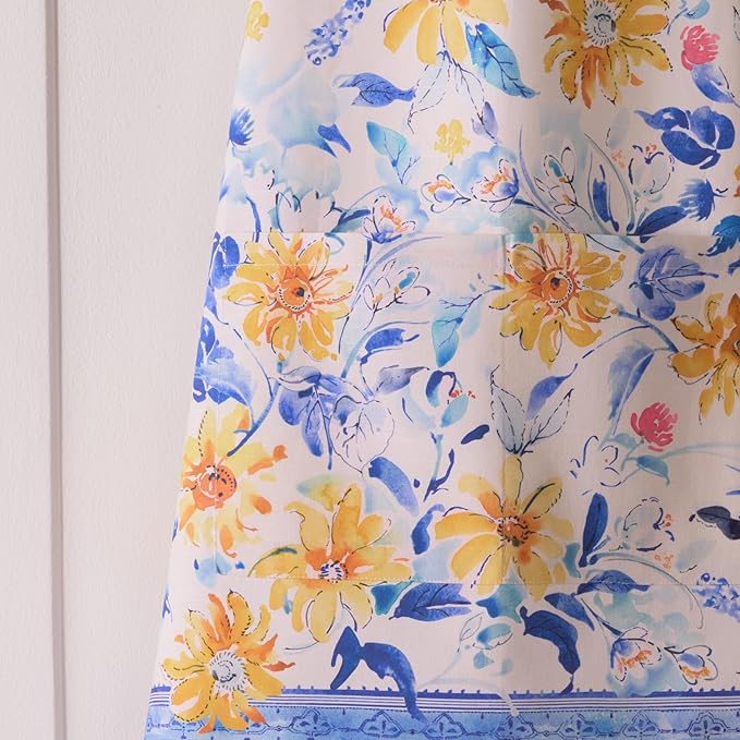 Maison d' Hermine 100% Cotton Apron for women with Pocket Kitchen Chef Apron for Men Cooking Mothers Day Gifts