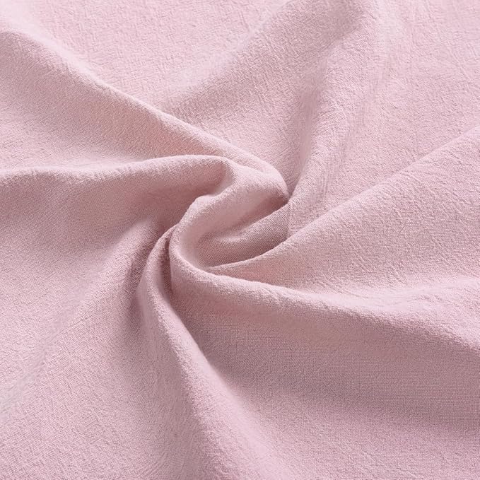 MLMW Dusty Pink Napkins Cloth Set of 8 Spring Easter Cotton Cloth Napkins Bulk Washable Dinner Napkins 16"×16" for Wedding Party Baby Bridal Shower Birthday Table Decor