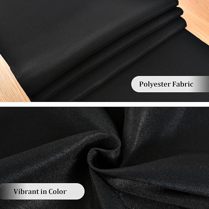 Farmhouse Black Table Runner Dining Table Runners 60 Inches Long Coffee Table Runner for Dresser Living Room Bedroom Holiday Party Banquet 12X60 Inch