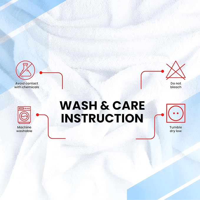 Infinitee Xclusives Luxury 100% Cotton Towel Set – 8 Piece Bathroom Towel Set (2 Bath Towels, 2 Hand Towels, 4 Washcloths) – Soft & Absorbent Towels for Bathroom (Brilliant White)
