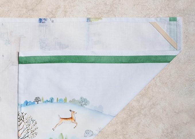 Maison d'Hermine Kitchen Towels Set of 3 100% Cotton 27.50" x 20" Reusable Cloth Tea Dish Towels Absorbent with Hanging Loop for Kitchen, Home, Dining, Cocktail Parties (Snowy World)