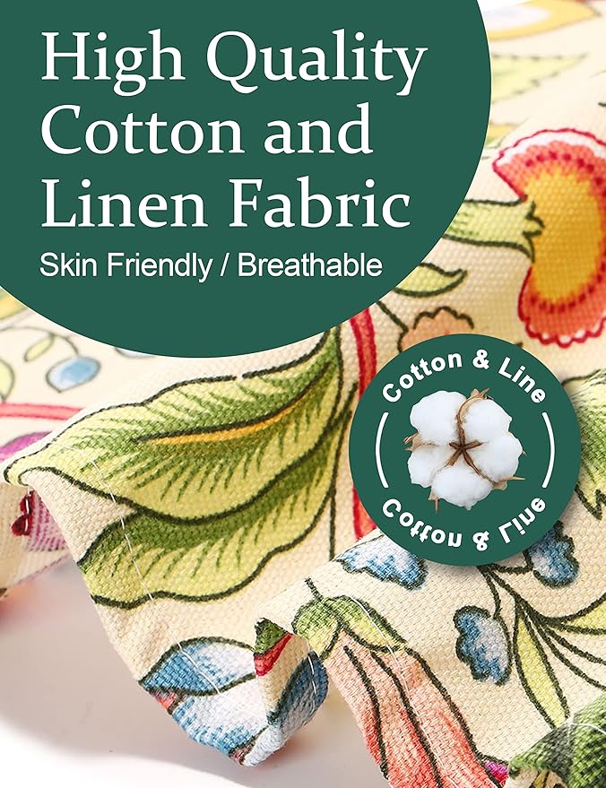 Big Plus Size Aprons for Women with Pockets Cotton Linen Baking Kitchen Cooking