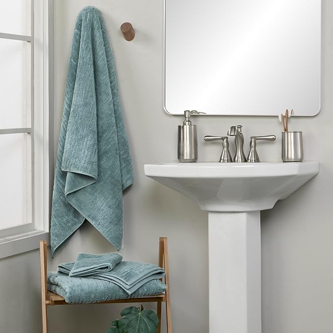 SKL Home CloudSoft Cotton Luxury Bath Towel for Bath & Gift, Teal