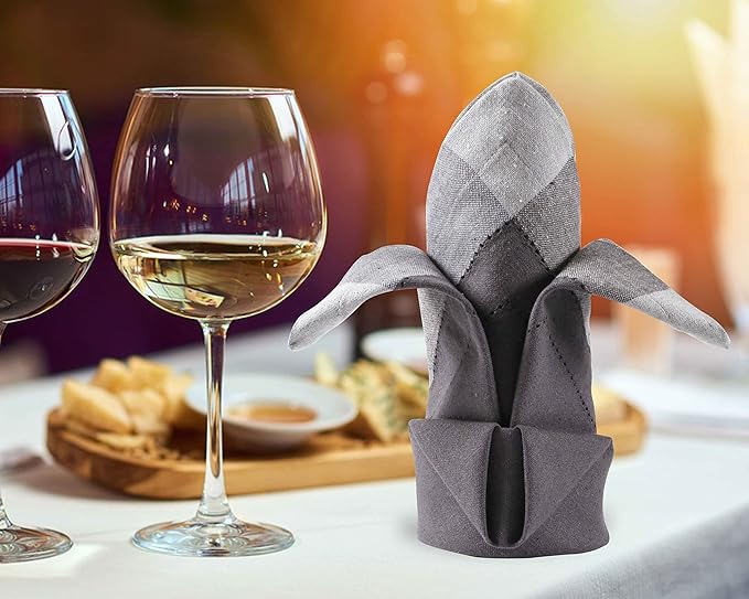 Homidate Cloth Dinner Napkins – Machine Washable Reusable Fabric Napkins for Weddings, Parties & Table Decorations