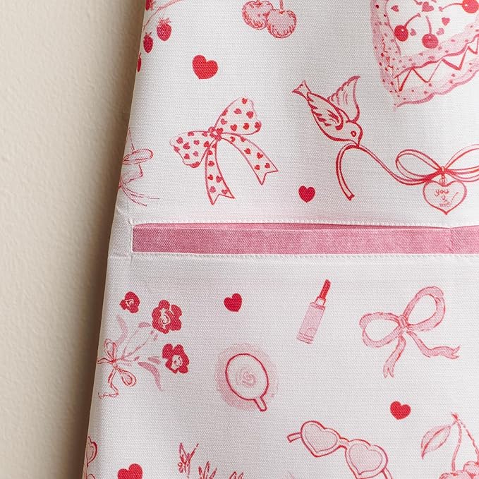 Maison d' Hermine 100% Cotton Apron for women with Pocket Kitchen Chef Apron for Men Cooking Mothers Day Gifts
