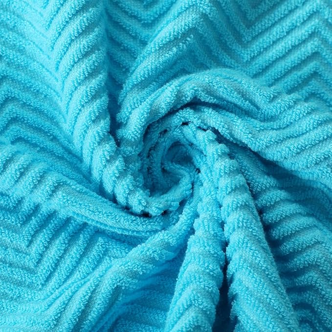 100% Cotton Kitchen Towels and Dishcloths Set, Pack of 8 Super Absorbent 16" x 25" Kitchen Towels and 13" x 13" Dish Cloths (400 GSM)
