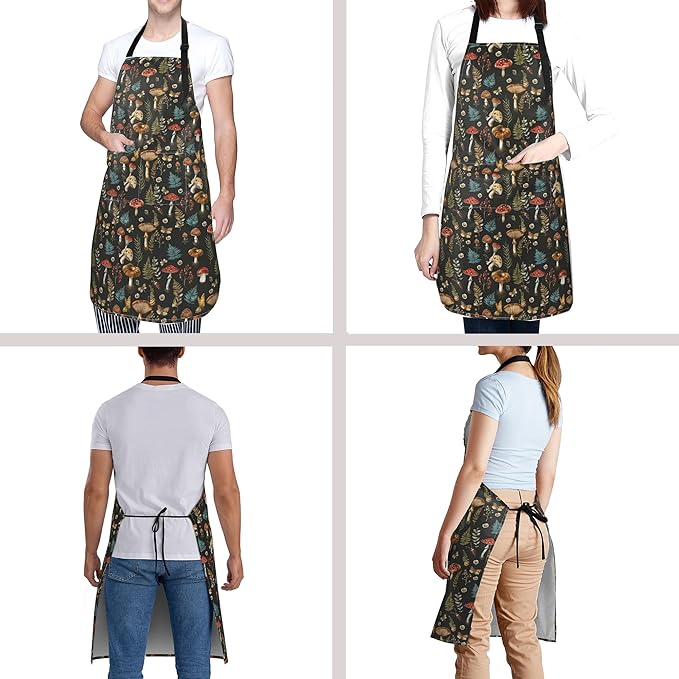 Funny Apron Polyester Grooming Aprons with Pocket for Cooking Kitchen Grilling Adults