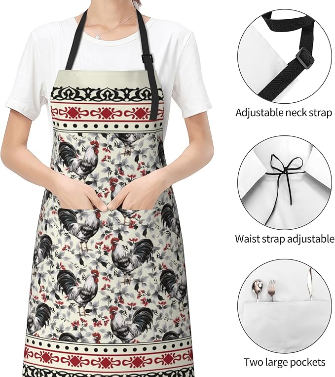 Funny Apron Polyester Grooming Aprons with Pocket for Cooking Kitchen Grilling Adults