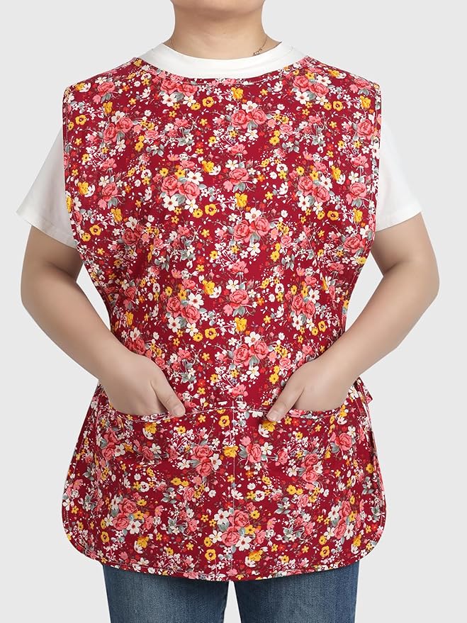 3 pack Women Cobbler Apron Vintage Floral Aprons for Women Chef Bakers Apron for Baking, Cooking, Gardening