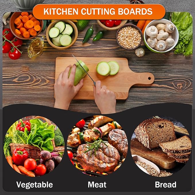 AWIZOM 48 Pcs Thicken Bamboo Cutting Board Bulk 11x5 Inch Personalized Wood Chopping Board Customized Laser Engraving Charcuterie Boards for Wedding Mother's Day Housewarming Present,0.39" Thick