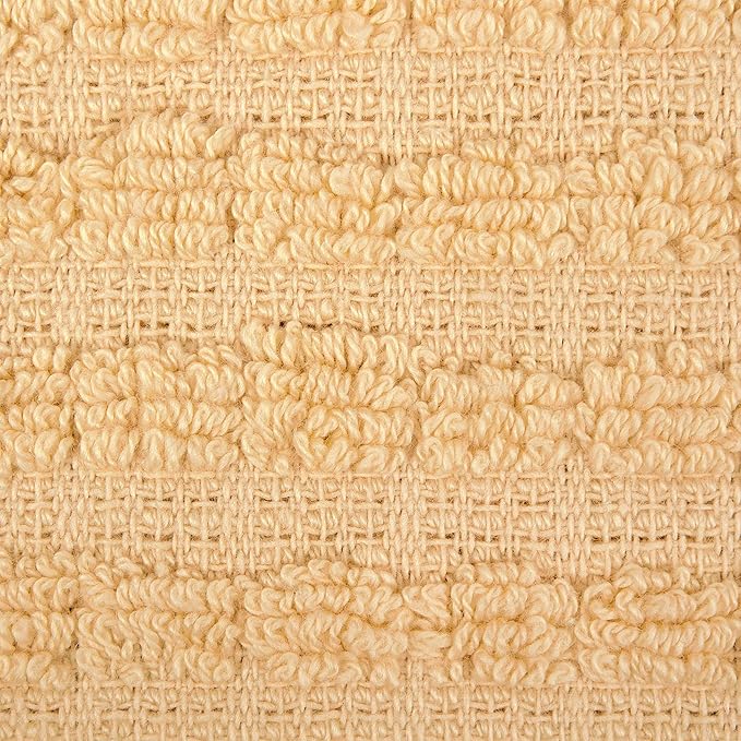Ritz Royale Collection 100% Combed Terry Cotton, Highly Absorbent, Oversized, Kitchen Towel Set, 28" x 18", 4-Pack, Solid and Coordinate, Straw