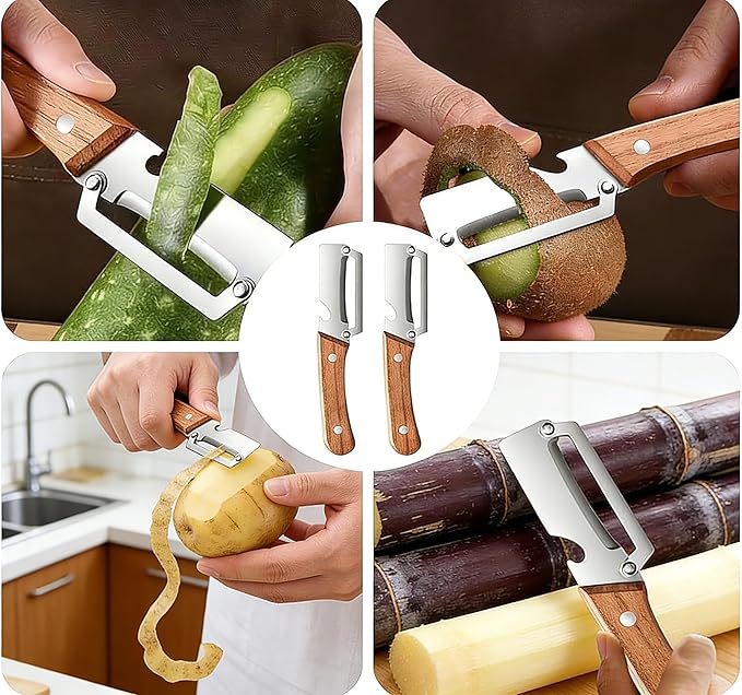 2pcs Multi-Functional Vegetable Peeler for Kitchen,2 in 1 Multi Functional Vegetable Peele,for Fruit Apple Potato Pumpkin Papaya Zucchini
