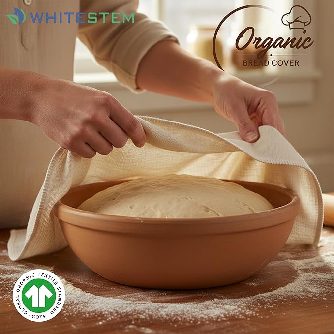 Flour Sack Towels|Tea Towel for Crafts| Kitchen Towel | dish drying towels|Cotton Blank Towel for Embroidery|Baking Bread Proofing Linen Cover|Thick Absorbent Quick Dry (Bread Cover, 28"x28" - 6 Pack)