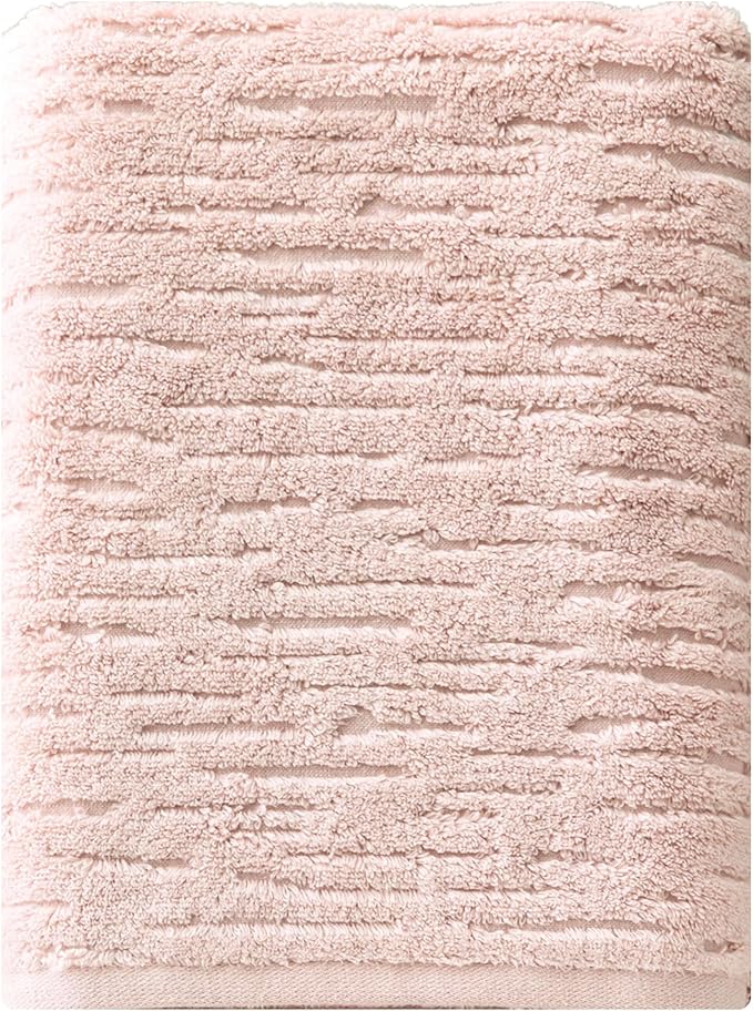 SKL Home CloudSoft 100% Cotton Luxury Bath Towel, 600 GSM, Ultra Plush & Absorbent, Blush Pink