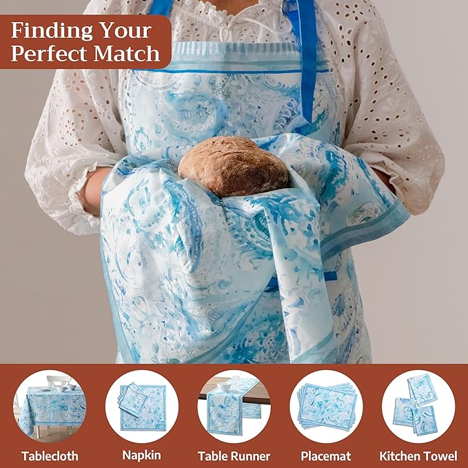 Maison d' Hermine 100% Cotton Apron for women with Pocket Kitchen Chef Apron for Men Cooking Mothers Day Gifts
