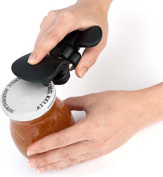 Soft Edge 3-in-1 Ambidextrous Safety Can Opener Jar Opener and Bottle Opener