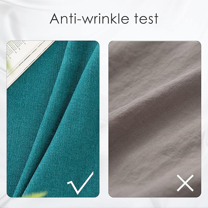 BALCONY & FALCON Rectangle Tablecloth Washable Wrinkle Resistant and Water Proof Table Cloth Decorative Linen Fabric Tablecloths for Dining Parties Kitchen Wedding and Outdoor Use (Teal, 57x85)