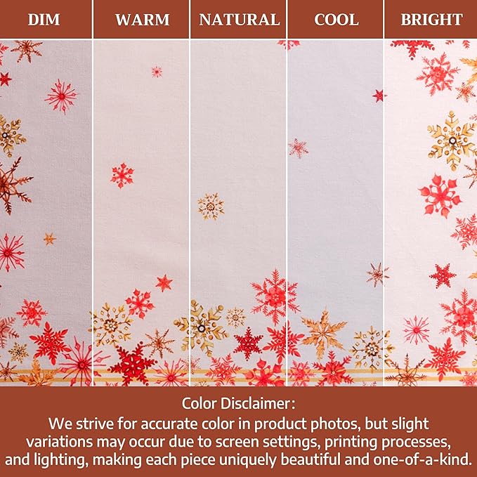 Maison d' Hermine Kitchen Towels Set of 3 100% Cotton 20" x 27.5" Reusable Cloth Tea Dish Towels Absorbent with Hanging Loop for Kitchen Dining Thanksgiving Christmas Decorations (Crystal Star)