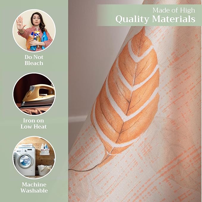 Maison d' Hermine Kitchen Towels Set of 3 100% Cotton 20" x 27.5" Reusable Cloth Tea Dish Towels Absorbent with Hanging Loop for Kitchen Dining Thanksgiving Christmas Decorations (Colours of Autumn)