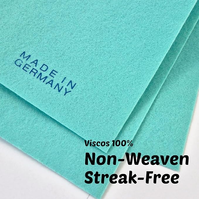 COELO 12 Pack Large German Universal Household Towels, Ultra Soft Absorbent Reusable Cleaning 3 Color Dishcloths Drying Non-Woven Machine Washable Fabric 15 x 15 in, Cleaning Home Kitchen Pets Polish
