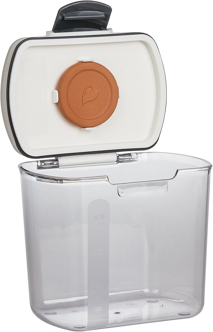 ProKeeper 6-Piece Airtight Food Storage Containers for Baking Essentials - White & Clear, Plastic, BPA-Free