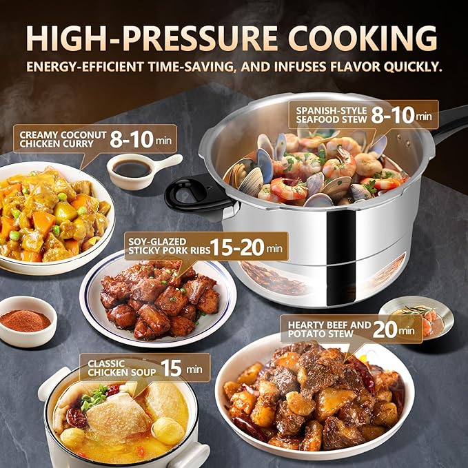 pressure cooker 12 quart, olla de presion,All Stovetops Induction Compatible Thickened mini Pressure Cooker with Spring pressure cooker 12+ quart large ollas de presión para cocinar
