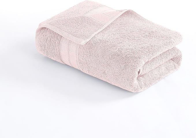 Modern Threads - Spun Loft 6-Piece 100% Combed Cotton Towel Set - Bath Towels, Hand Towels, & Washcloths - Super Absorbent & Quick Dry - 600 GSM - Soft & Plush, Blush