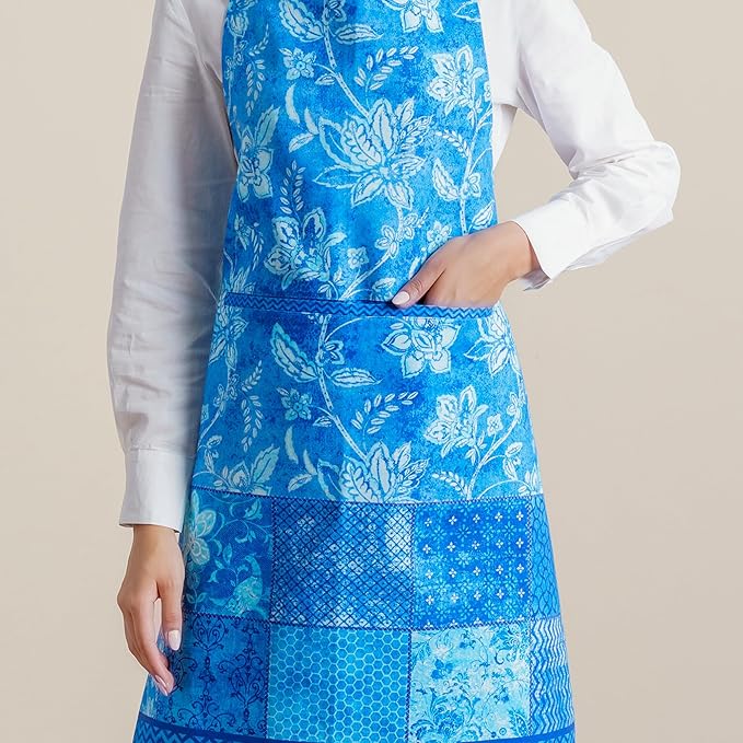 Maison d' Hermine 100% Cotton Apron for women with Pocket Kitchen Chef Apron for Men Cooking Mothers Day Gifts