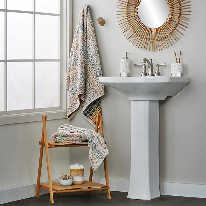 SKL Home Rhapsody 2 Bath, 2 Hand Towel Set, Spice