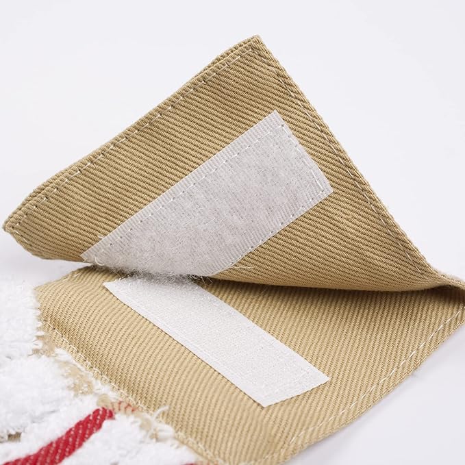 Ritz Premium 100% Cotton Solid and Multi Check Kitchen Tie Towel Absorbent, Super Soft, and Fast Drying Hang Towel, Set of Three, Biscotti