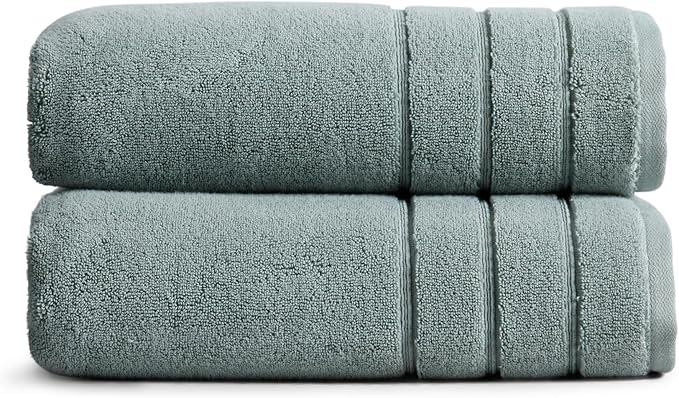 Springtree Home Luxury Turkish Cotton Bath Towels | 100% Turkish Cotton | Premium Bath Towels | Ultra Soft Thick Plush & Highly Absorbent | Luxury Hotel & Spa Quality Bathroom Towels | Chinois Green