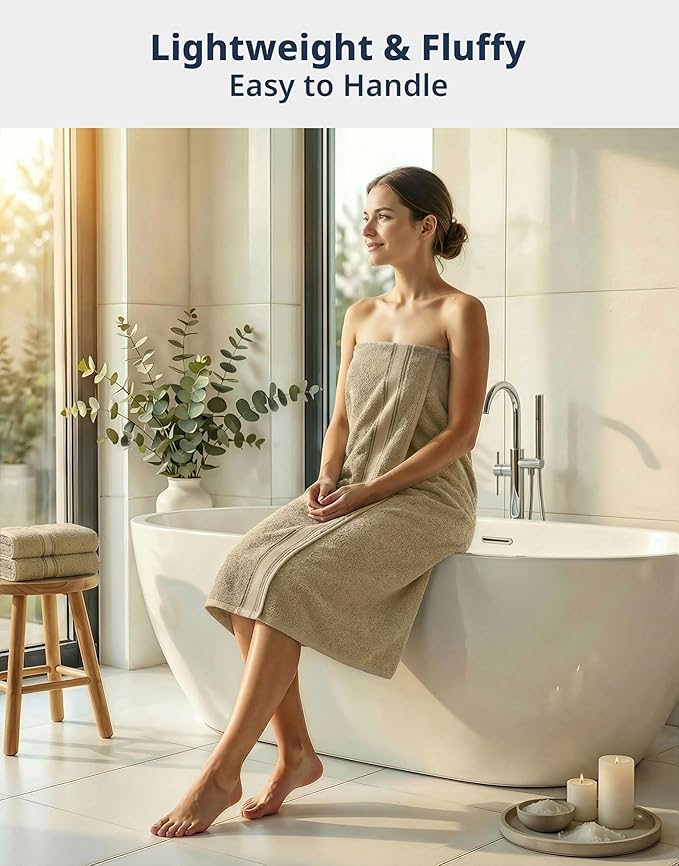 LANE LINEN Towel Sets for Bathroom - 12-Pack 100% Cotton Towels, Zero Twist, 4 Bath, 4 Hand & 4 Washcloths, Soft & Highly Absorbent, Premium Hotel & Spa-Quality Design, Easy to wash - Tapue