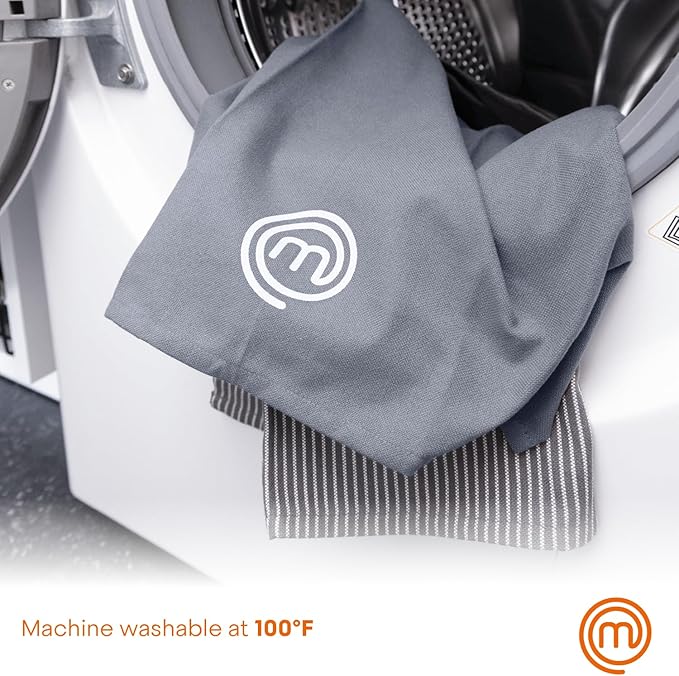 MasterChef Chef Apron for Men & Women, Cooking Apron for the Kitchen & BBQ Grilling